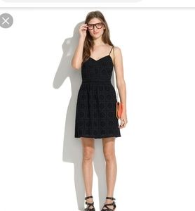 Madewell Cami dress in Eyelet Sunflower sz 0